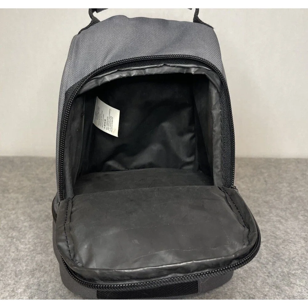 Nike Jordan Grey and Black Small Lunch Bag with Handle and Compartments
